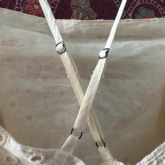 Urban Outfitters Cream Halter Sheath Eyelet Dress - Picture 13 of 16